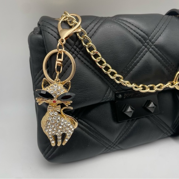 GLAM CAT | Rhinestone Bag Charm | Keychain (Brand New!) 💘 - Picture 10 of 10